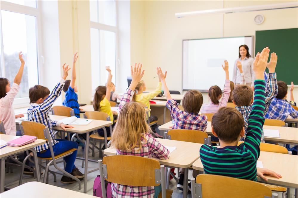 Children Raising Hands